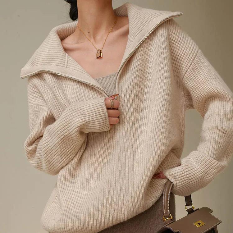 CashmereZip - Elegant Jumper