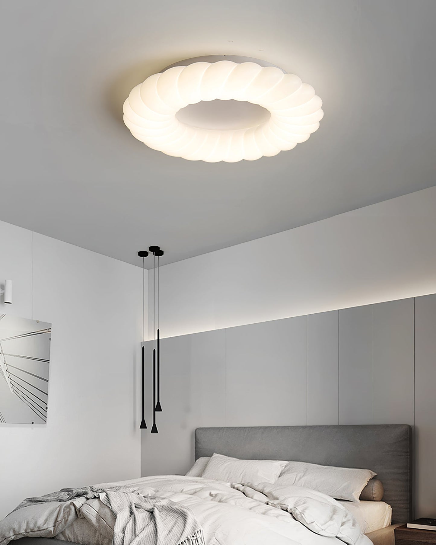 CumulusGlow - Deckenlampe mit luftiger Form und atmosphärischem Leuchten