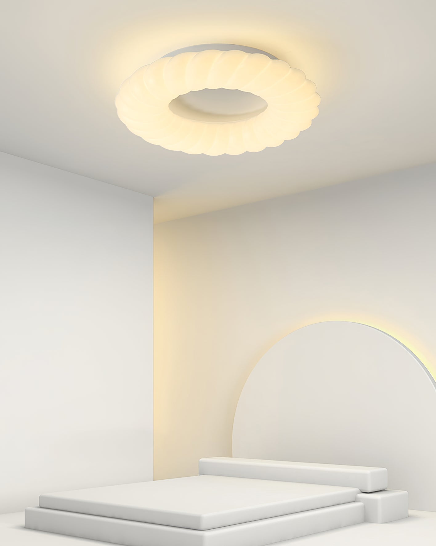 CumulusGlow - Deckenlampe mit luftiger Form und atmosphärischem Leuchten