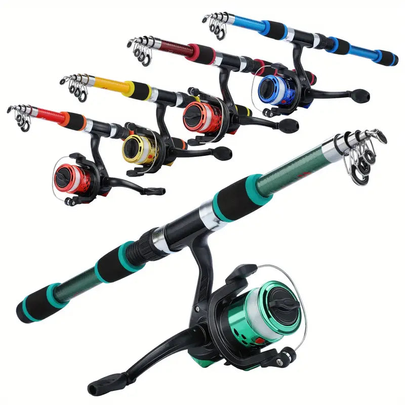 1.8m Telescopic Fishing Rod with Reel and Accessories