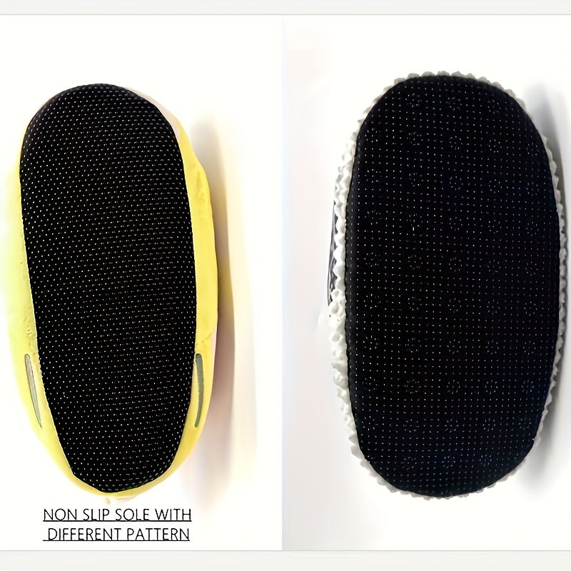 Chaussons d'intérieur unisexes pour enfants, chauds, confortables, en peluche, antidérapants - Adel