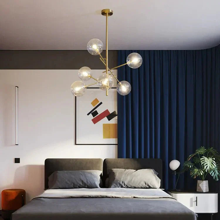 ChicLumen - Luxuriöser Glas-Kronleuchter für elegantes Wohnen