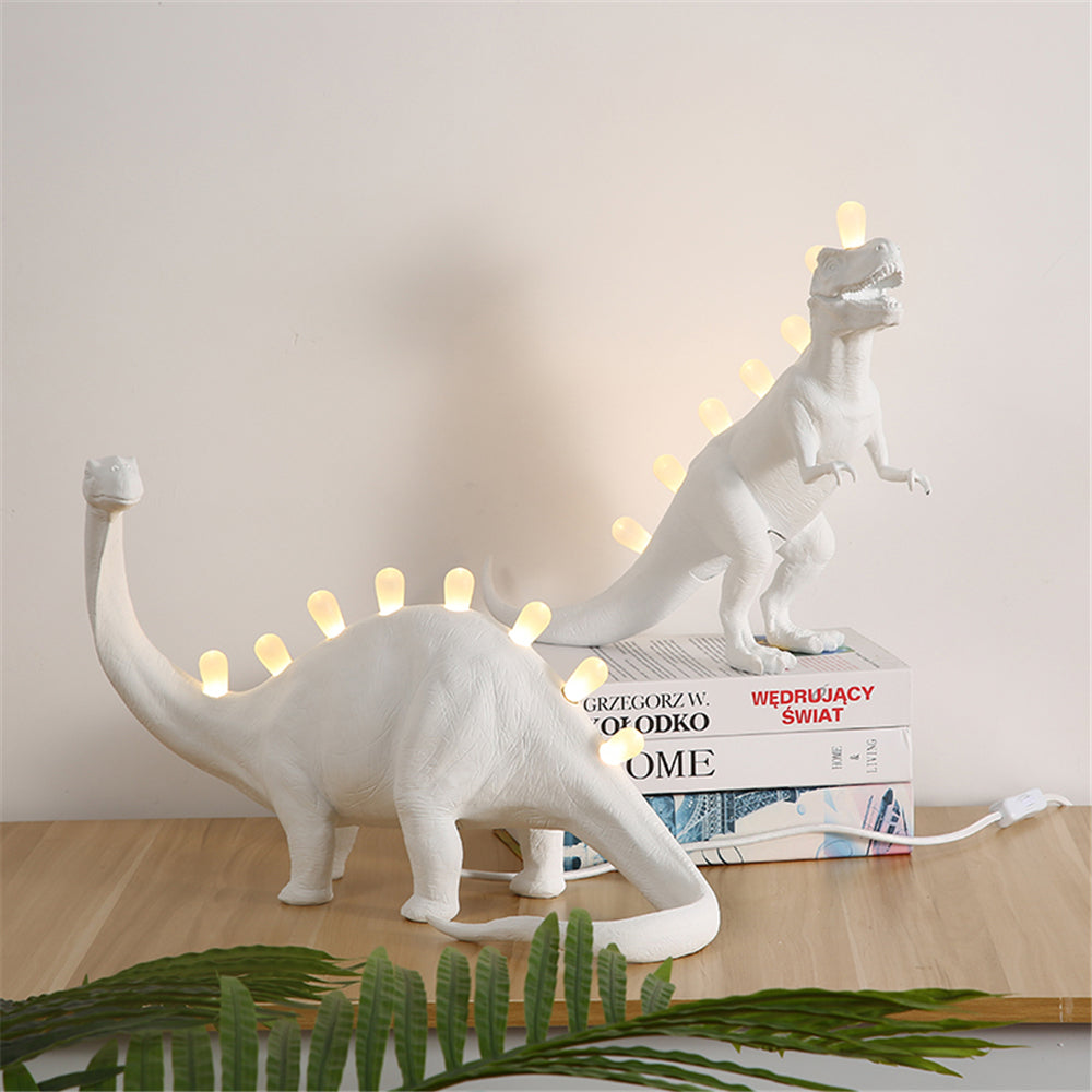 DinoLite - Kreativ Bordlampe med Oplyst Bagside