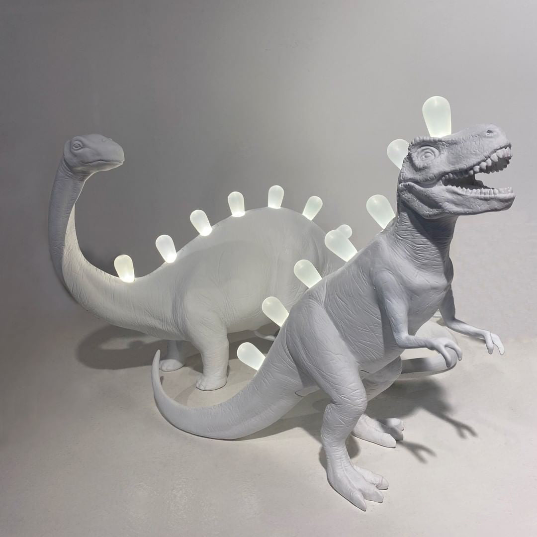 DinoLite - Kreativ Bordlampe med Oplyst Bagside