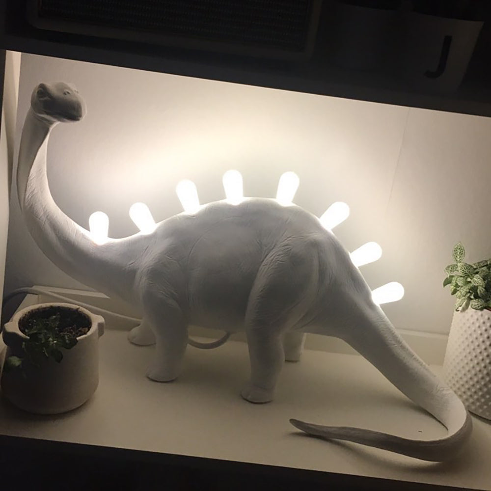 DinoLite - Kreativ Bordlampe med Oplyst Bagside