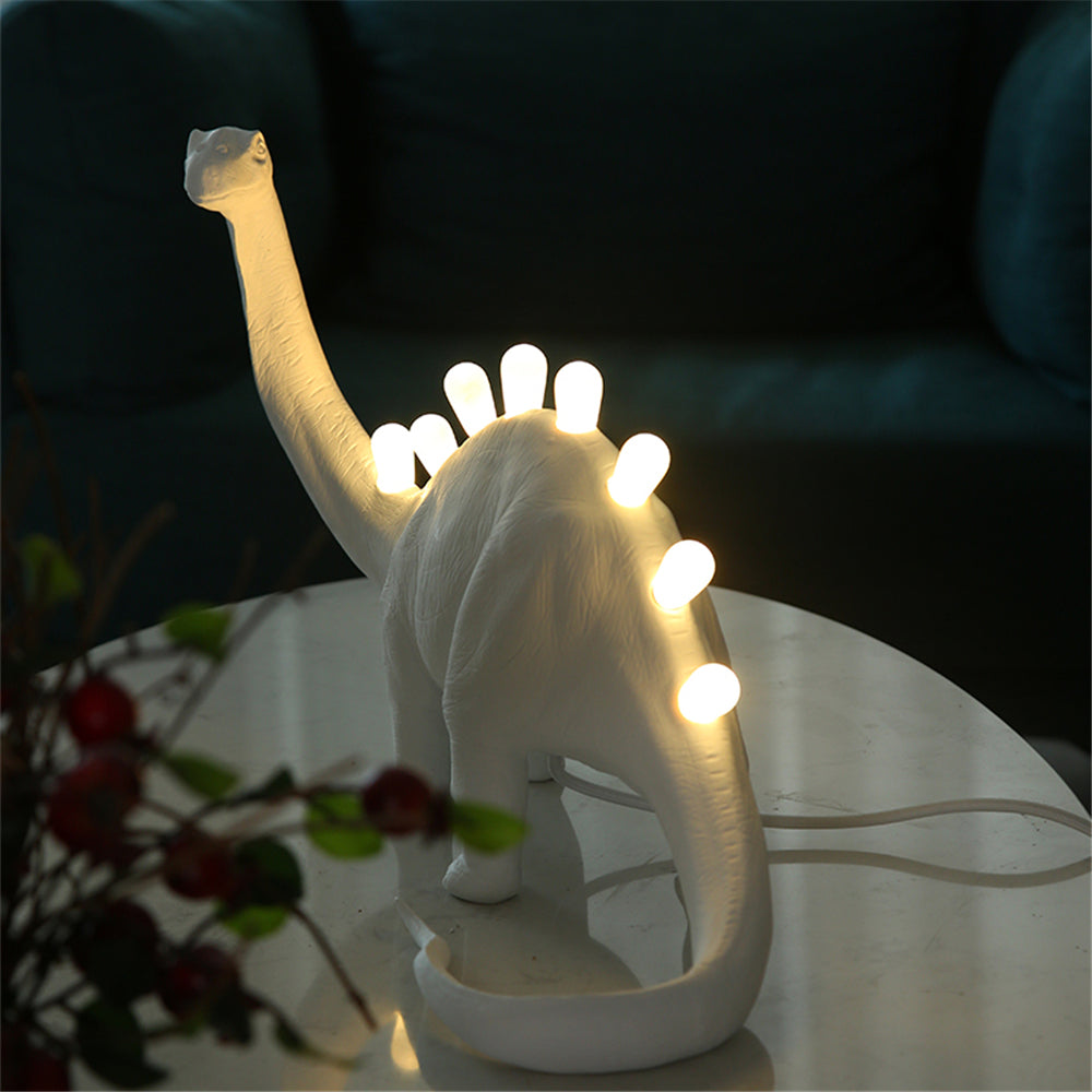 DinoLite - Kreativ Bordlampe med Oplyst Bagside