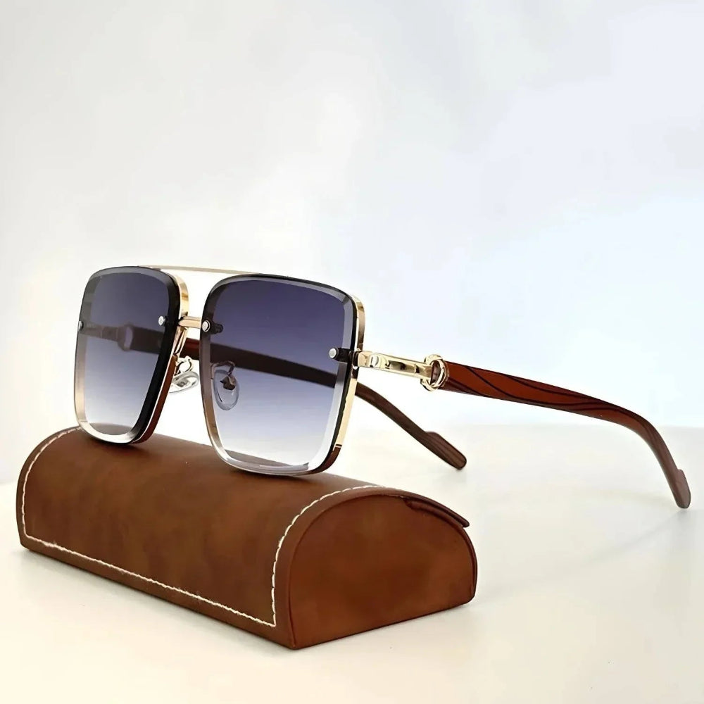 Lunettes de soleil en bois vintage – Élégantes et uniques