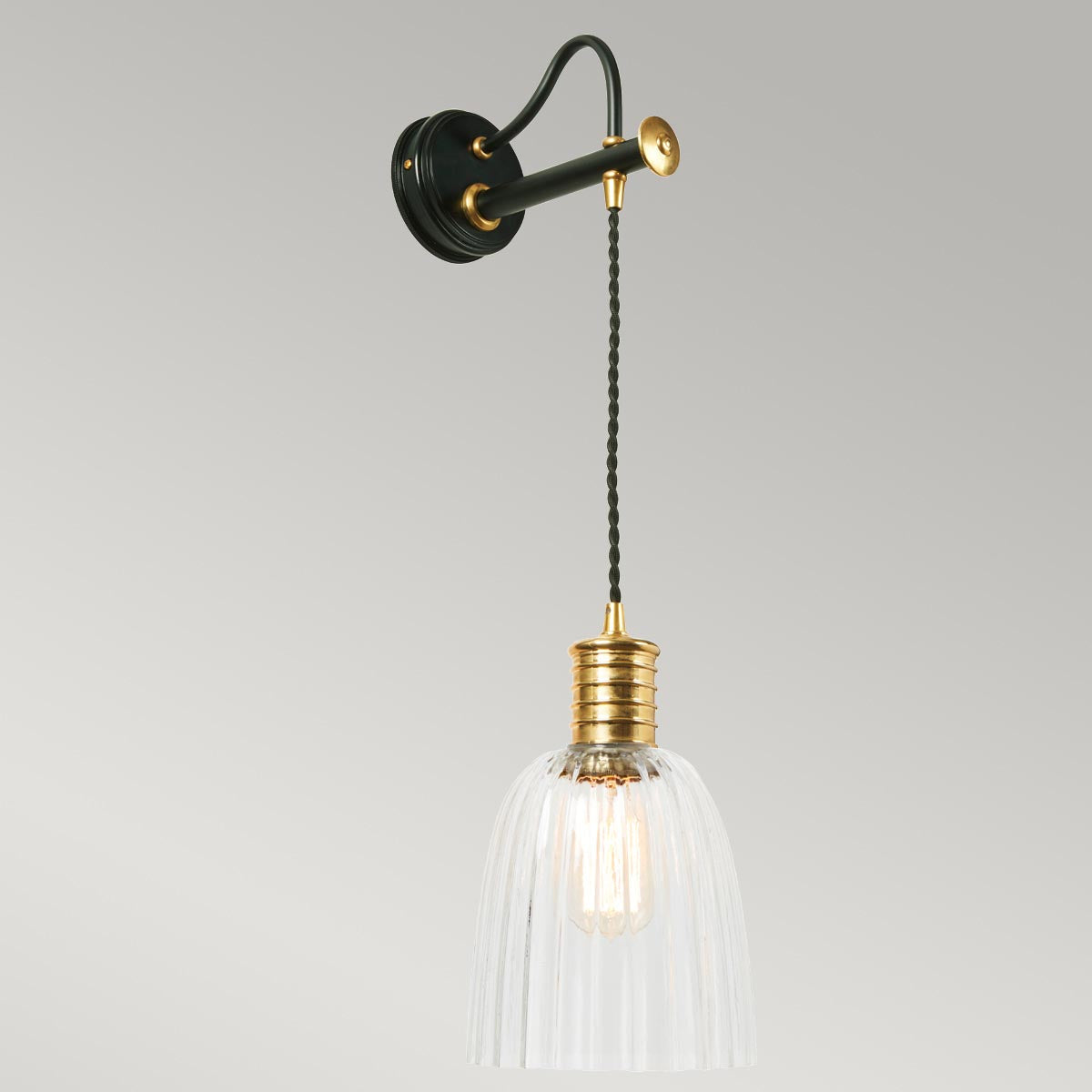 BrassLuxe - Wall Lamp Black/Brass