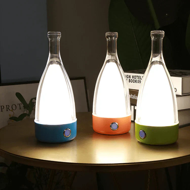 WineGlow - Dekorativ vinflaske lampe