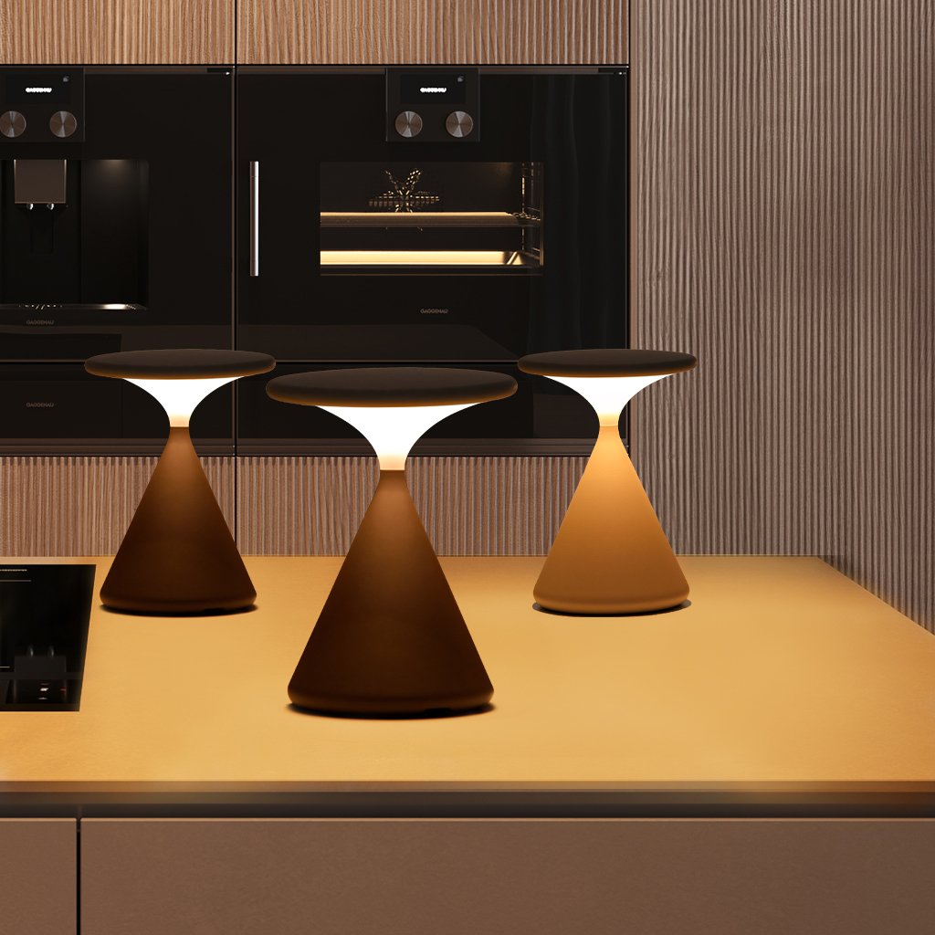 GlowSand - Stilvolle Sanduhr-Tischlampe