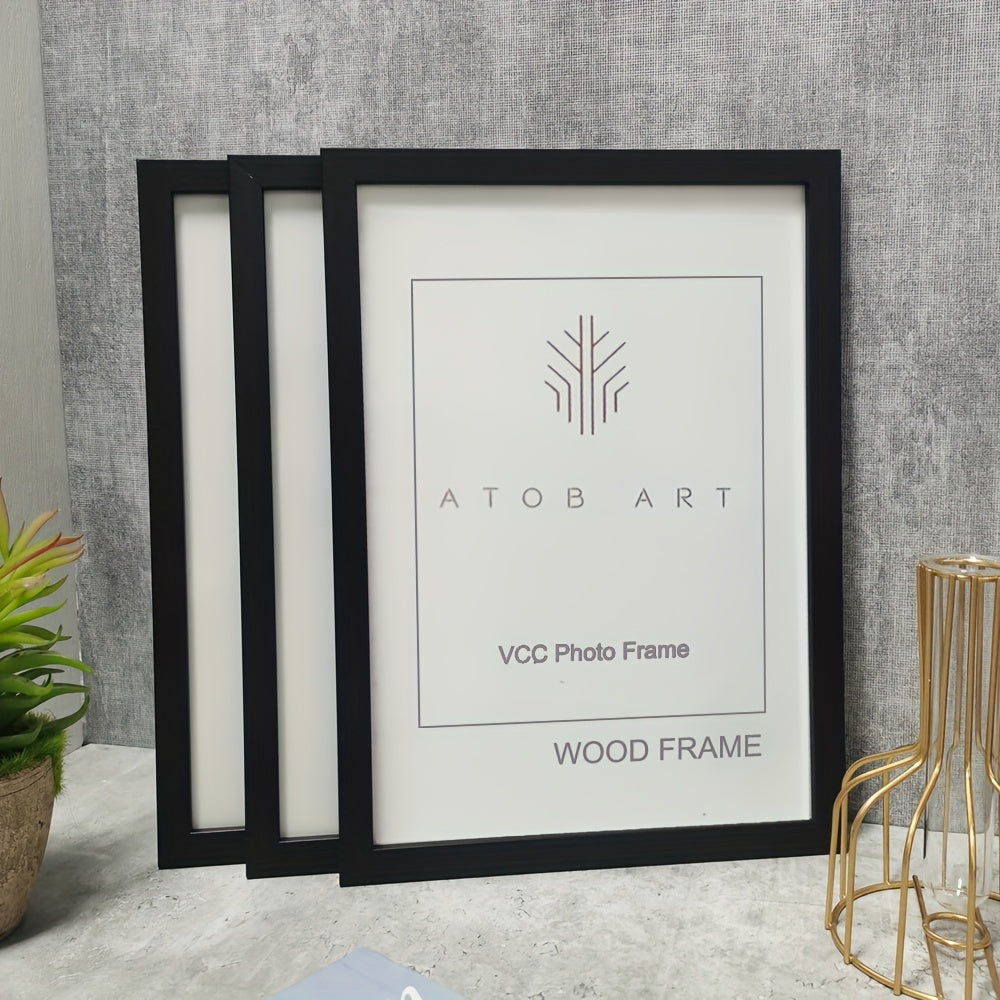 TimberFrame - Elegantes Holz-Fotorahmen-Set