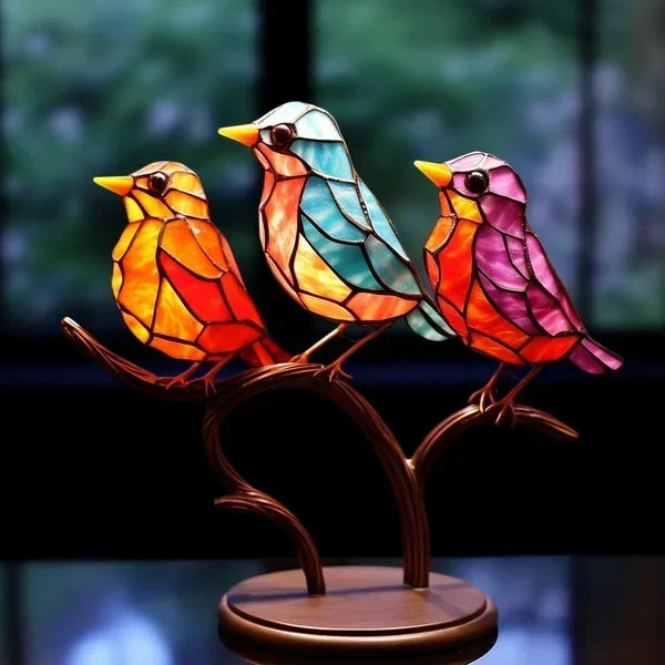 ColorFeather - Glasfugle i klare farver