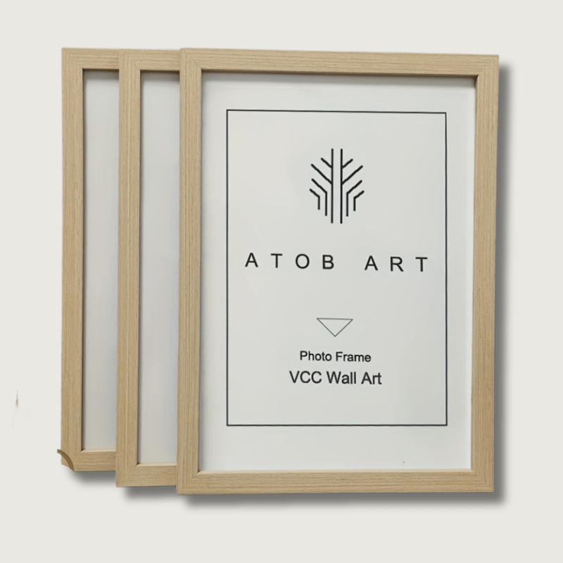 TimberFrame - Elegantes Holz-Fotorahmen-Set