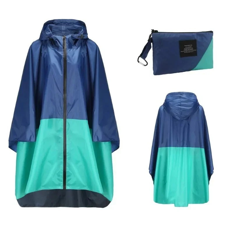 Moderne vanntett unisex regnjakke med matchende bag