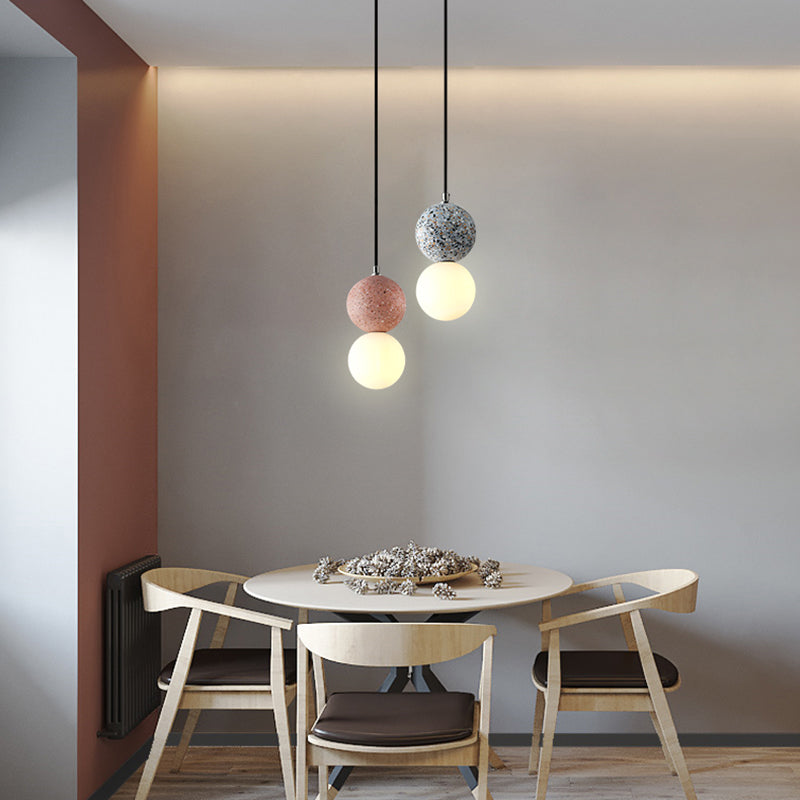 LunaGlow - Black and White Pendant Light