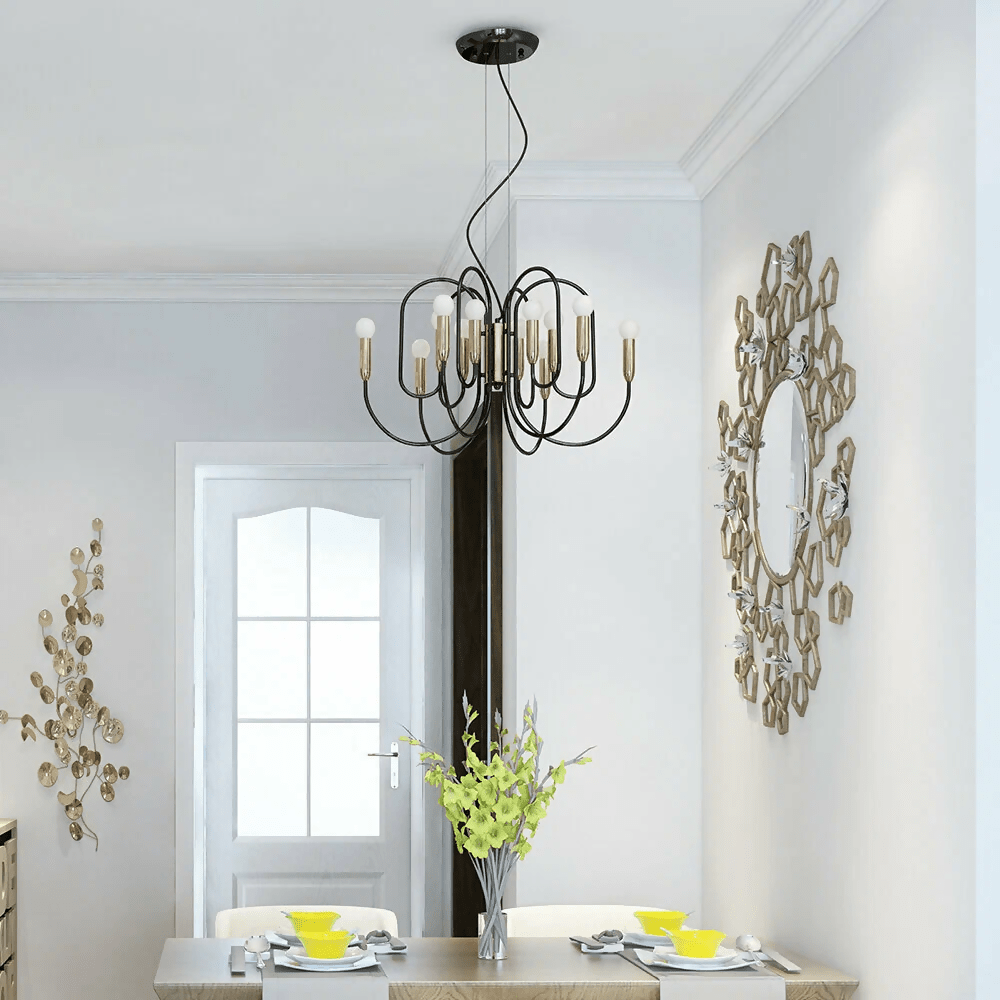 GlowElegance - Lustre Art Déco Moderne