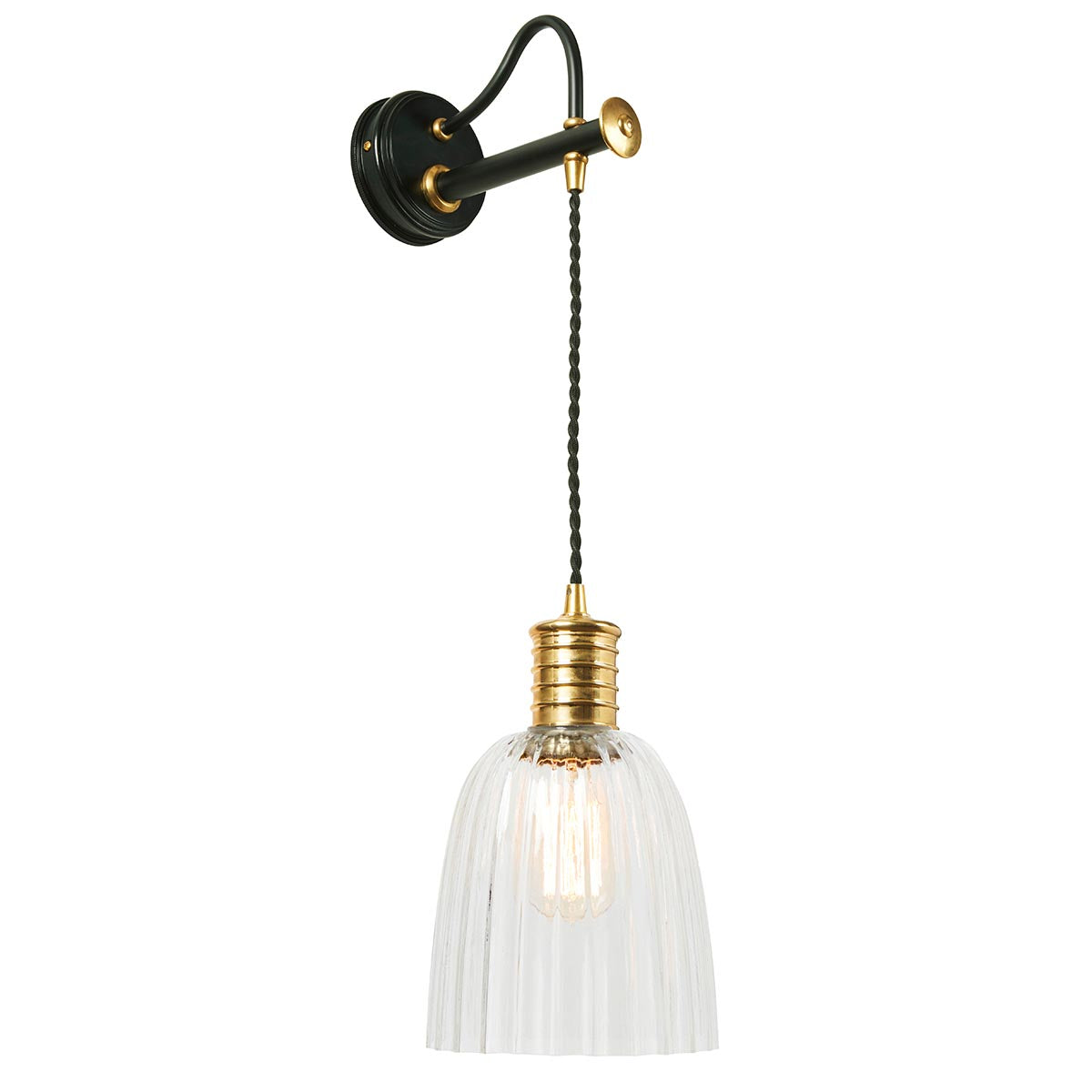 BrassLuxe - Wall Lamp Black/Brass