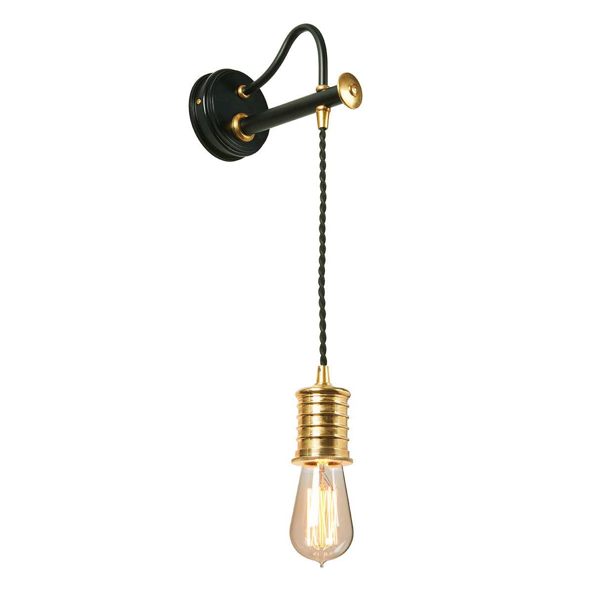 BrassLuxe - Wall Lamp Black/Brass