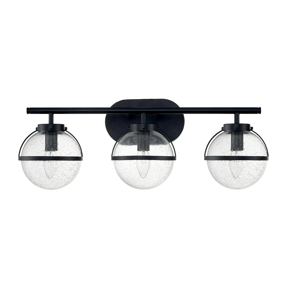 BrassLuxe - 3-Light Wall Lamp Black