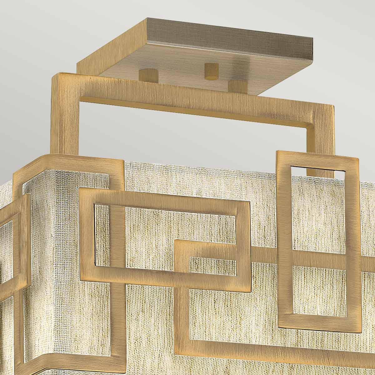 DrieLicht - Semi-Flush Ceiling Light Bronze