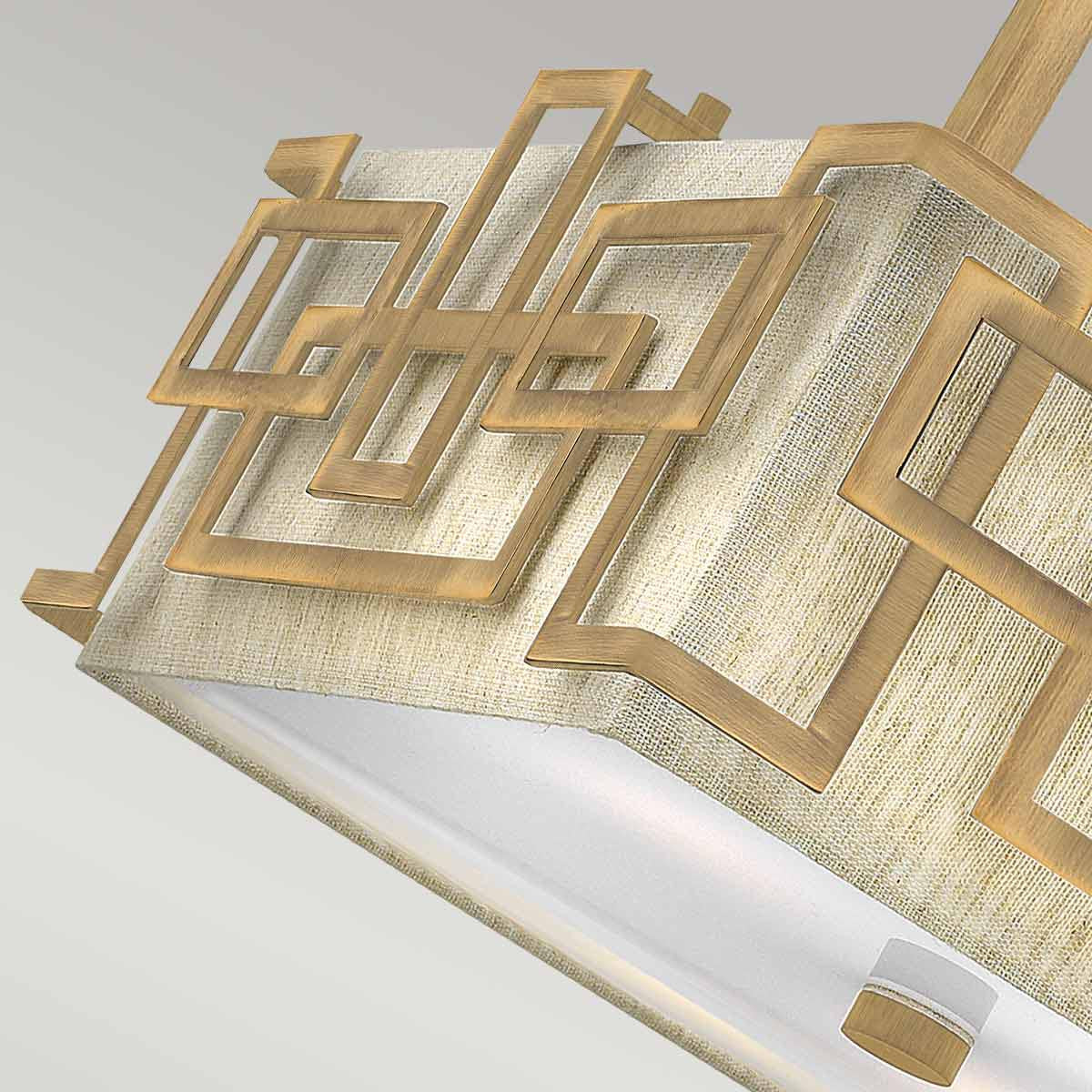 DrieLicht - Semi-Flush Ceiling Light Bronze