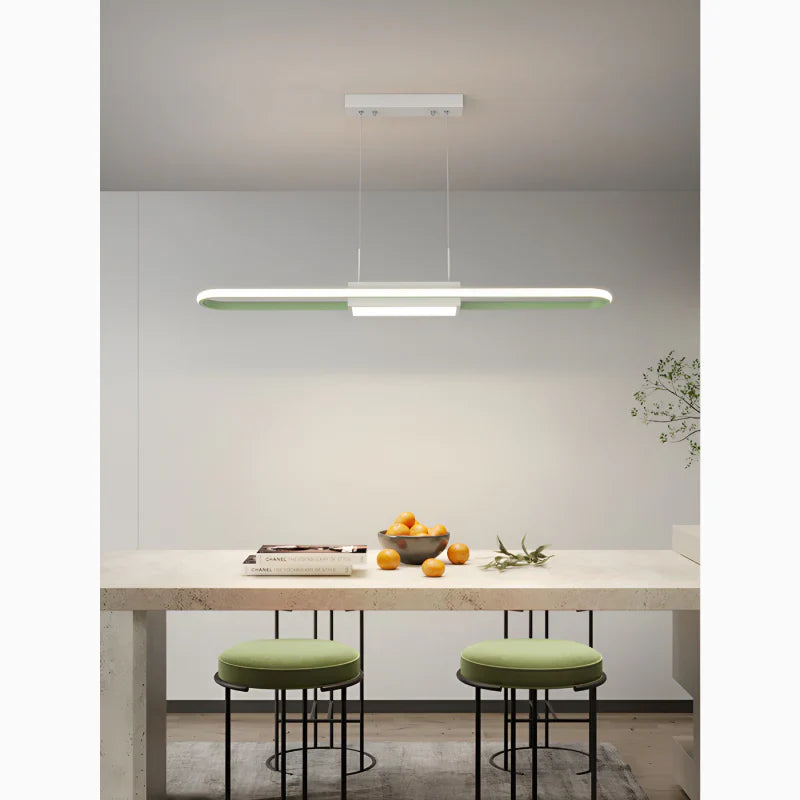 AuraBeam - Minimalist LED Chandelier for Dining Spaces