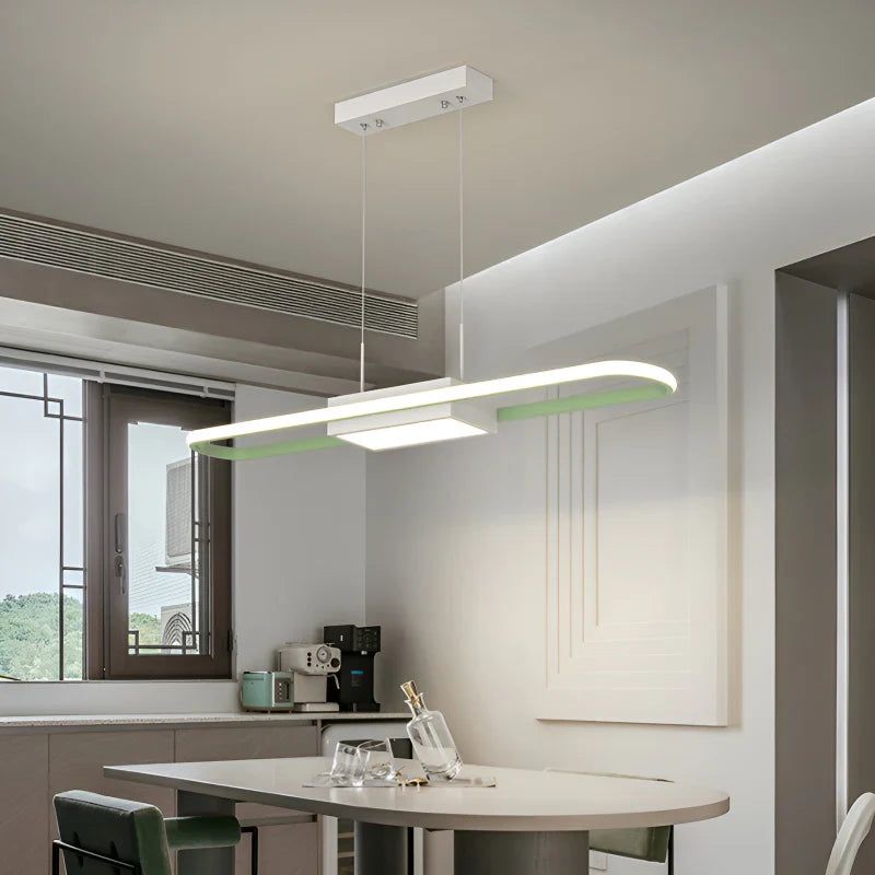 AuraBeam - Minimalist LED Chandelier for Dining Spaces