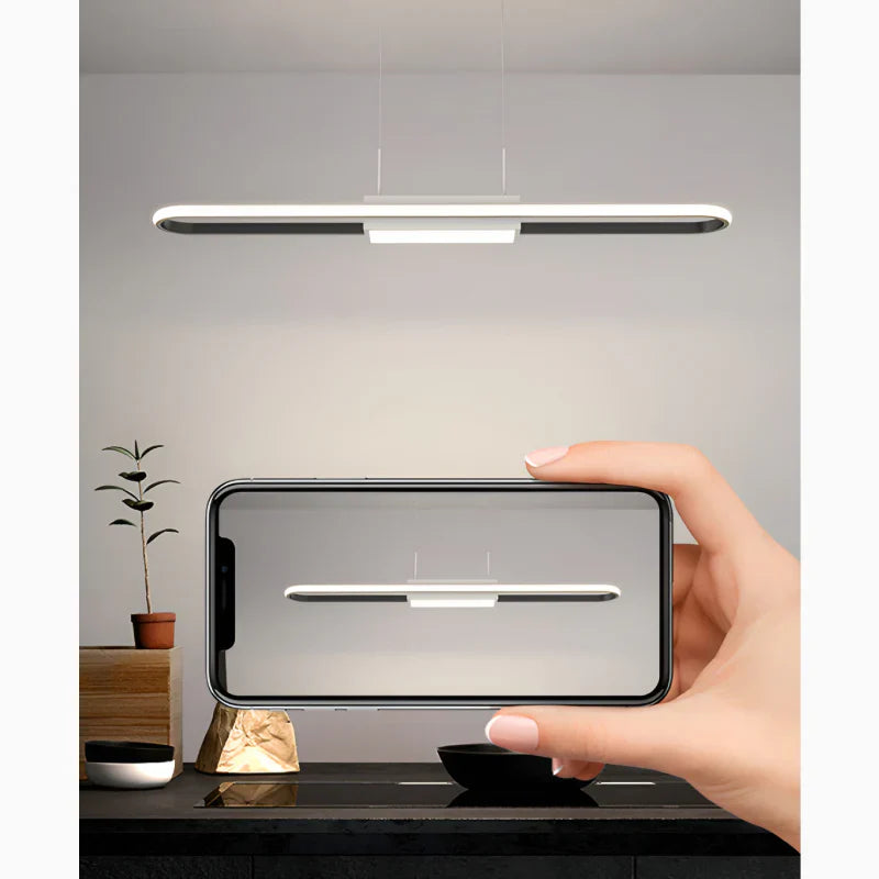 AuraBeam - Minimalist LED Chandelier for Dining Spaces