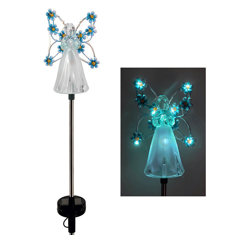 AuraAngel - Lampe Ange Solaire Atmosphérique avec Éclairage LED