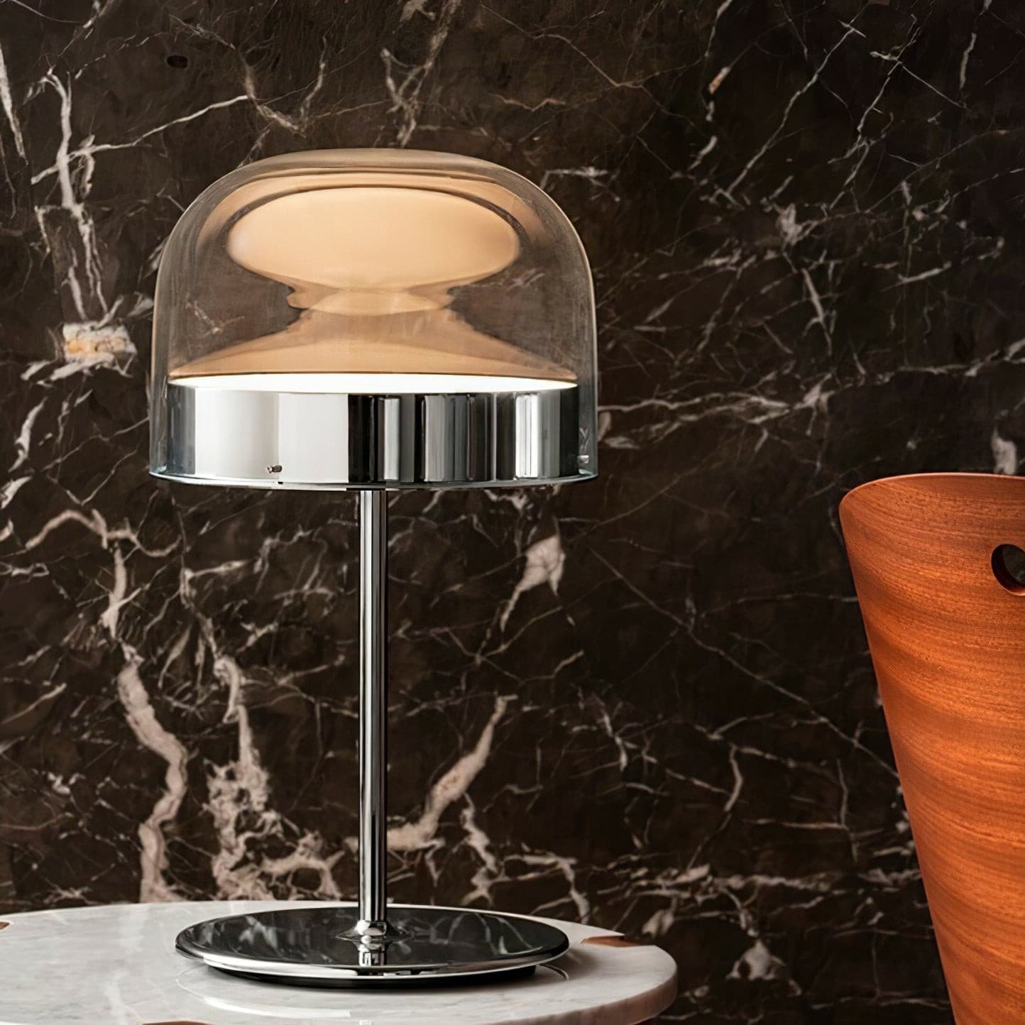 LuxeEquator - LED Table Lamp with Planetary Design and Subtle Lighting