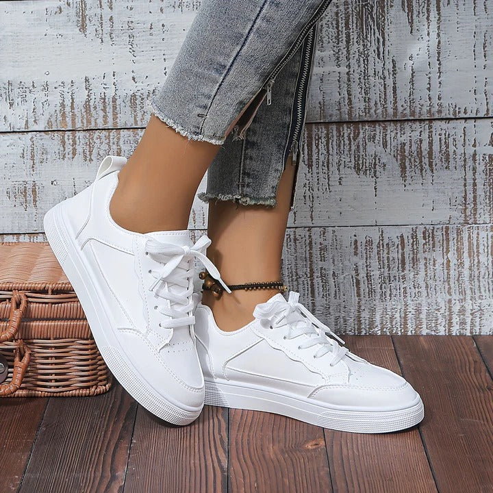Baskets blanches pour femmes - confortables et élégantes