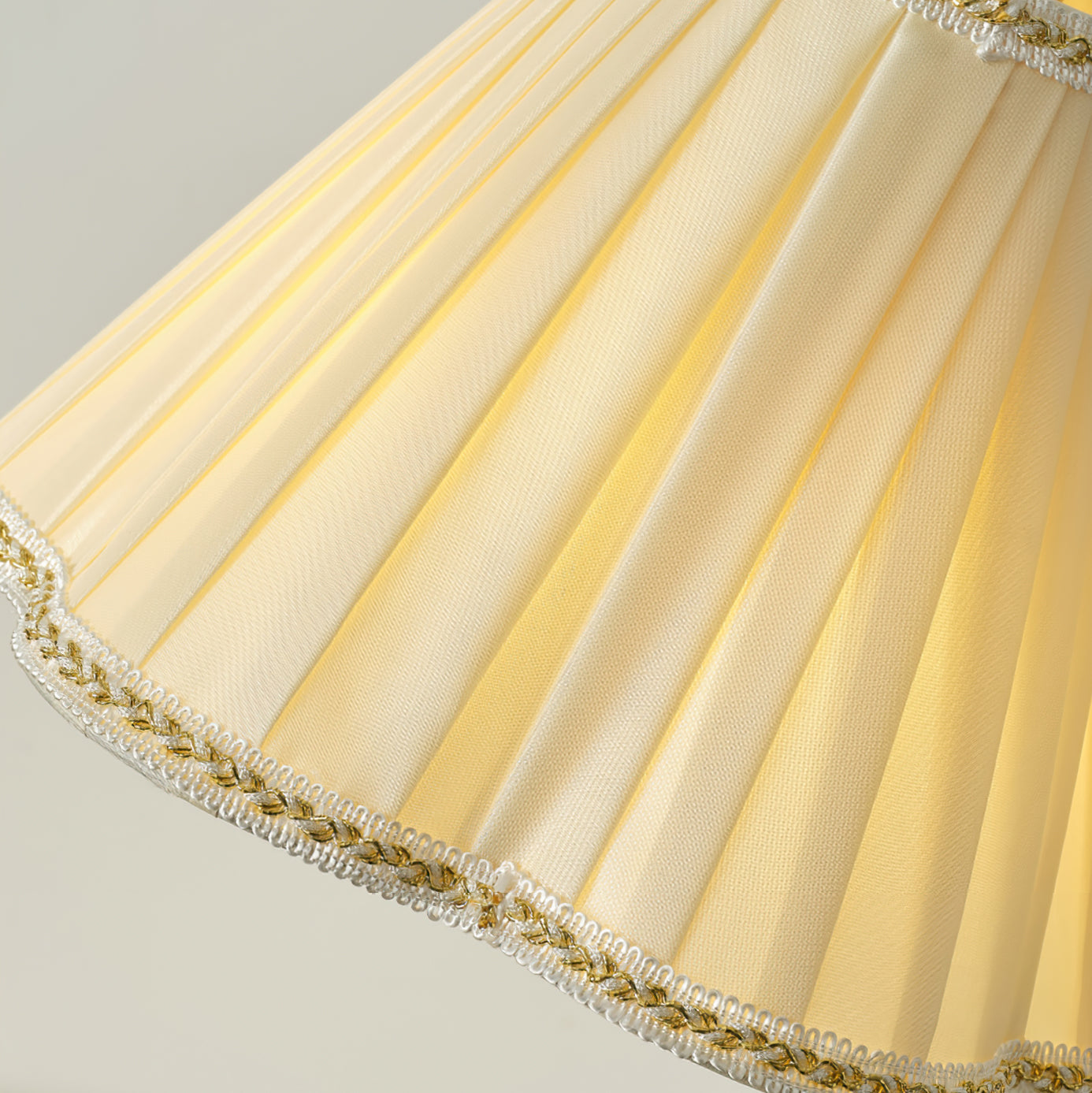 LuxeLight - Florentine Fabric Table Lamp with Gold Base