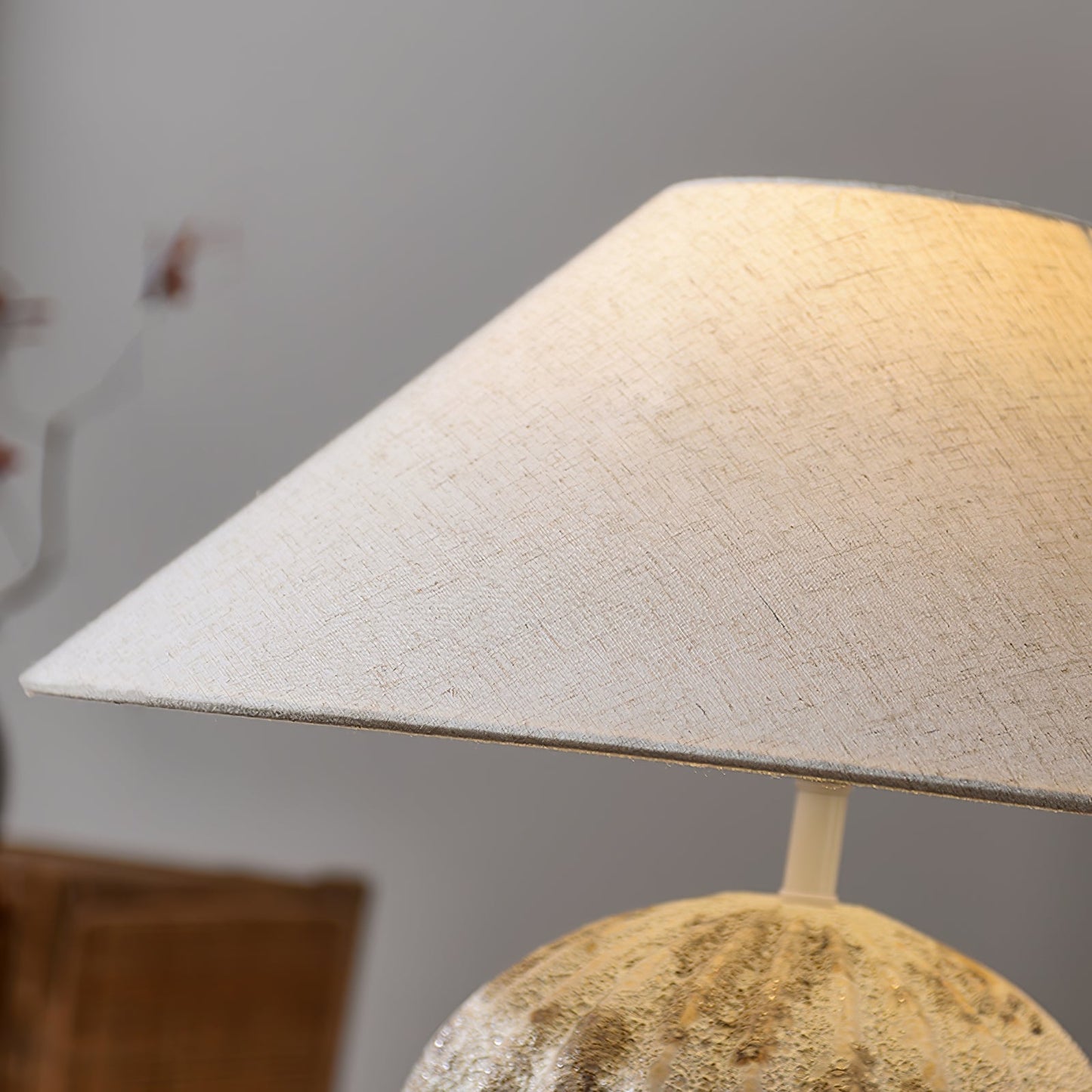 Keramisk fløjteskrivebordslampe
