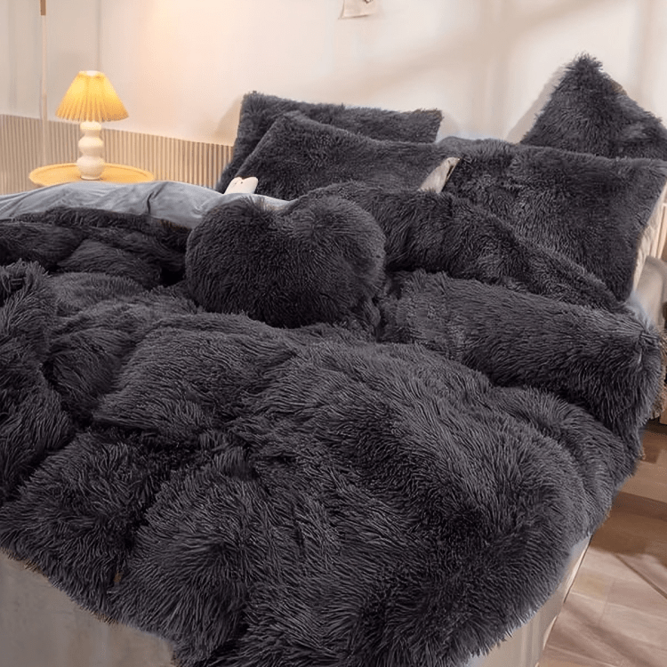LushNest - Luxe Velvet Duvet Cover Set with Pillowcases