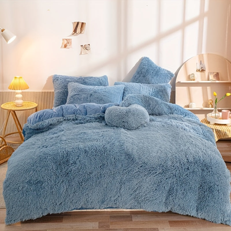 LushNest - Luxe Velvet Duvet Cover Set with Pillowcases