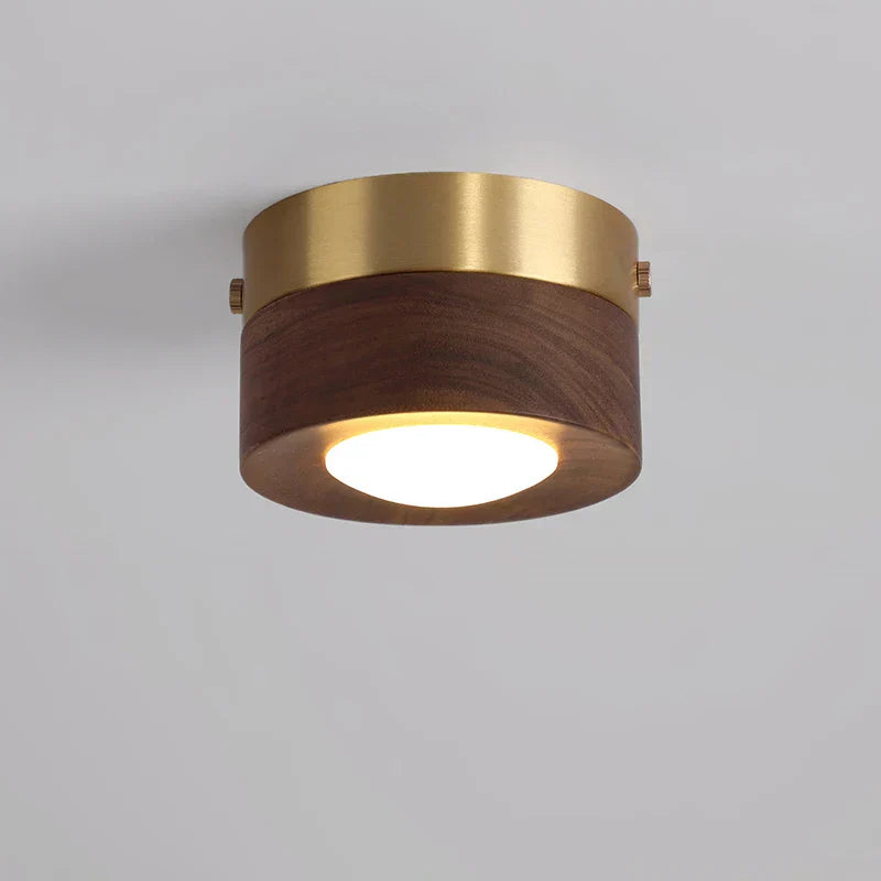 WoodGlow - Valnød LED loftlampe