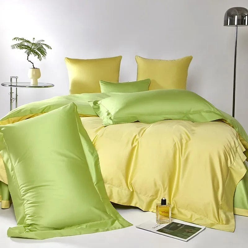 LimeGlow - Egyptian Cotton Duvet Cover Set