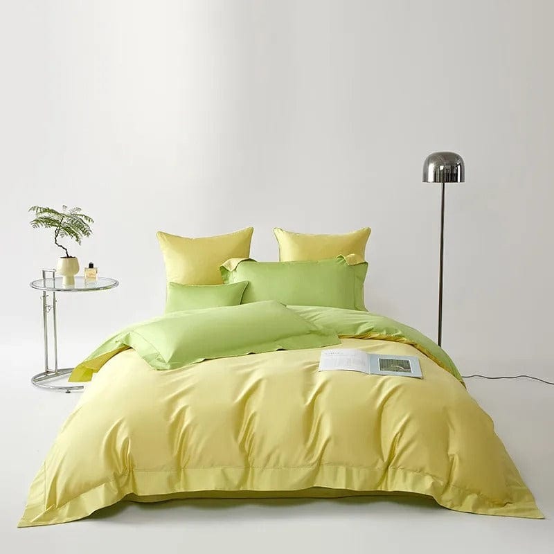 LimeGlow - Egyptian Cotton Duvet Cover Set