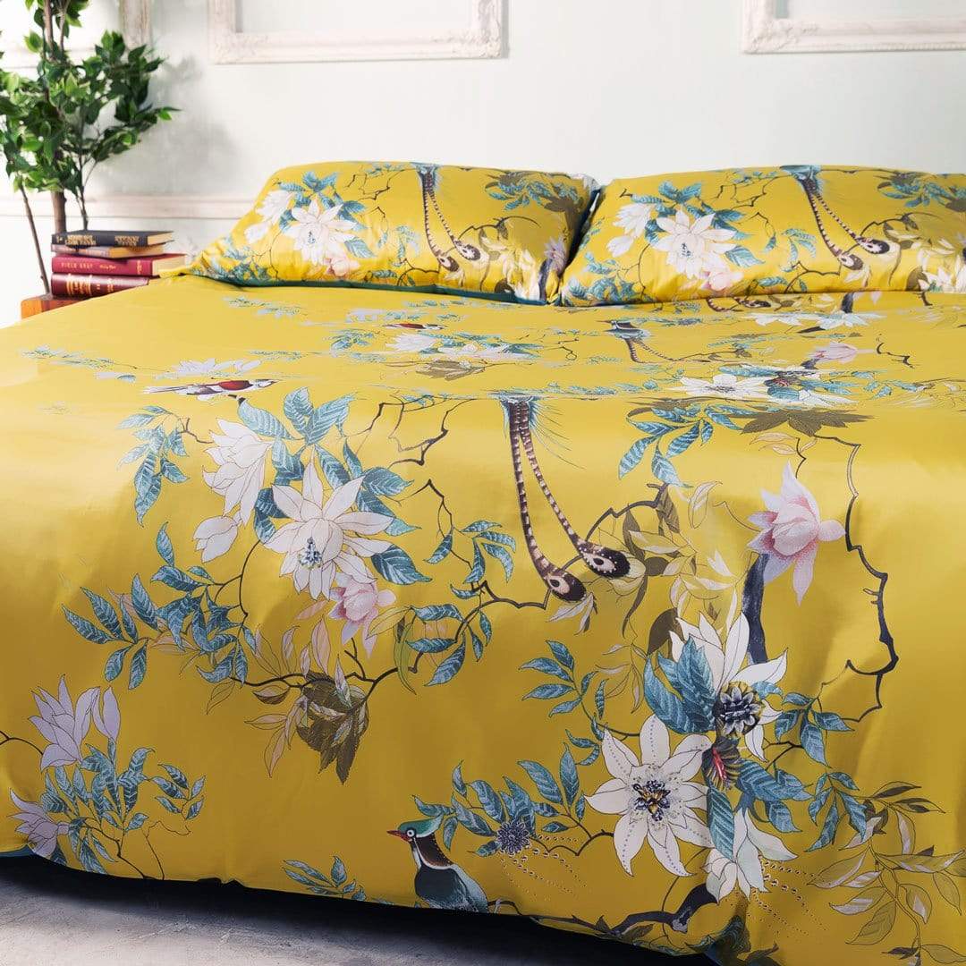 GoldenTranquility - Luxury Egyptian Cotton Pillowcase Set