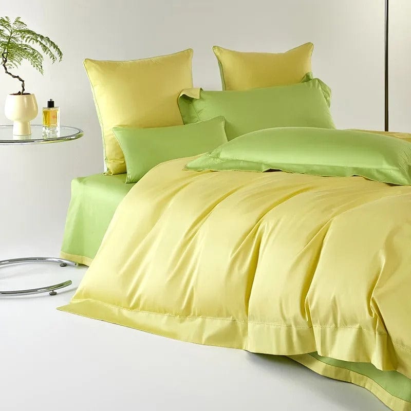LimeGlow - Egyptian Cotton Duvet Cover Set