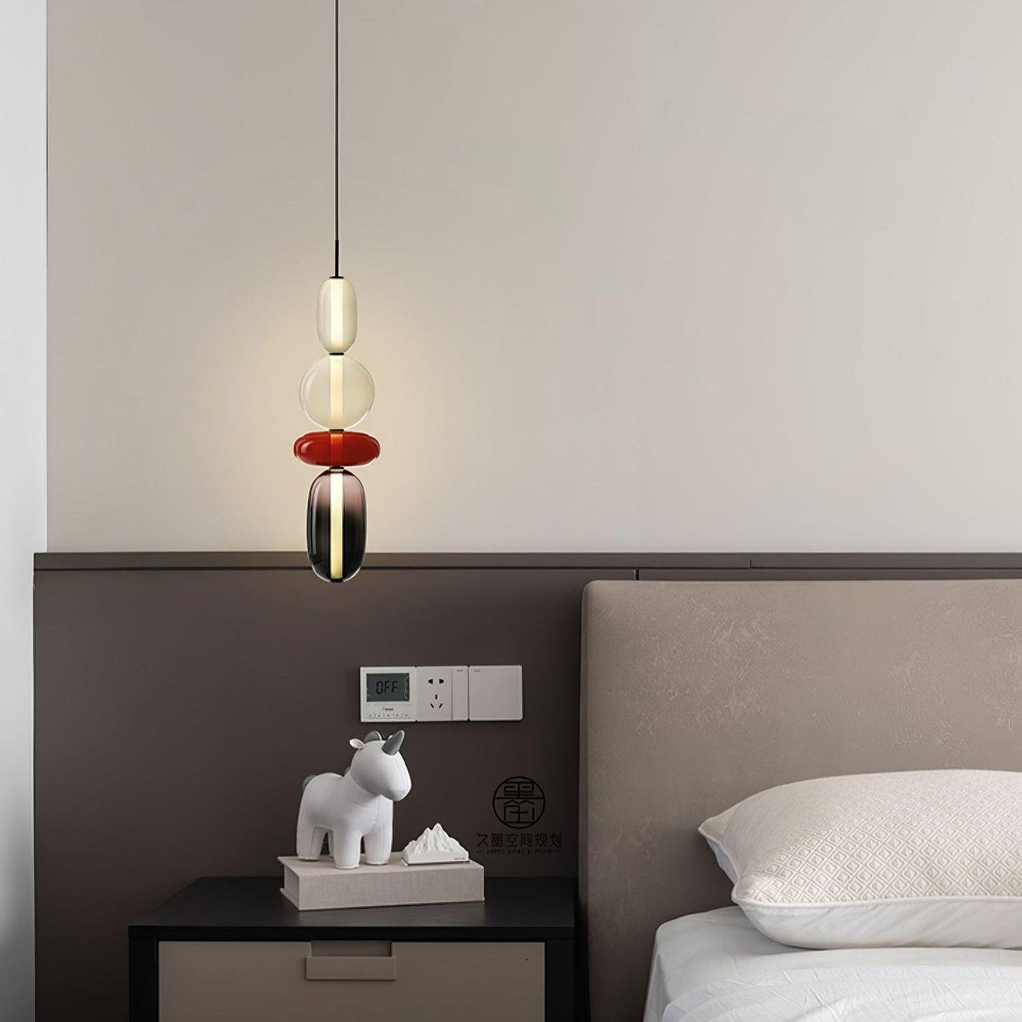 Pendant Light Made of Candied Glass