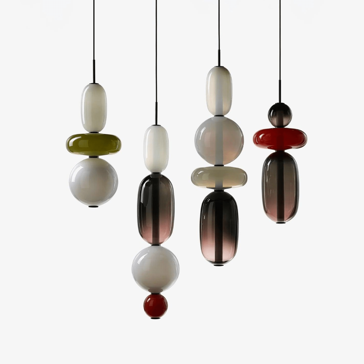 Pendant Light Made of Candied Glass