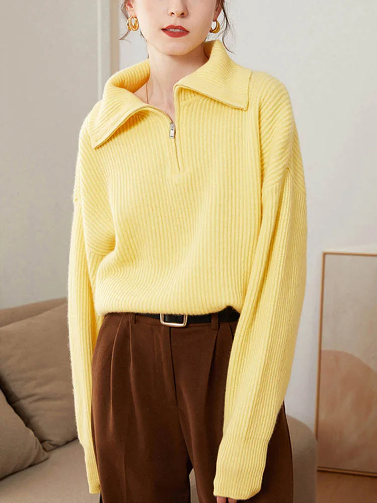CashmereZip - Elegant Jumper