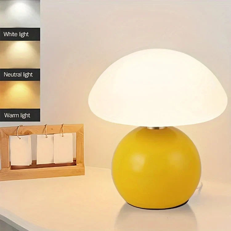 MushroomGlow - Elegante Franse Tafellamp