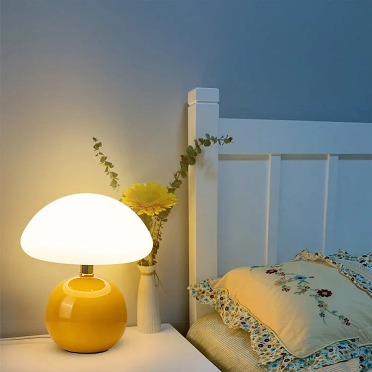 MushroomGlow - Elegante Franse Tafellamp
