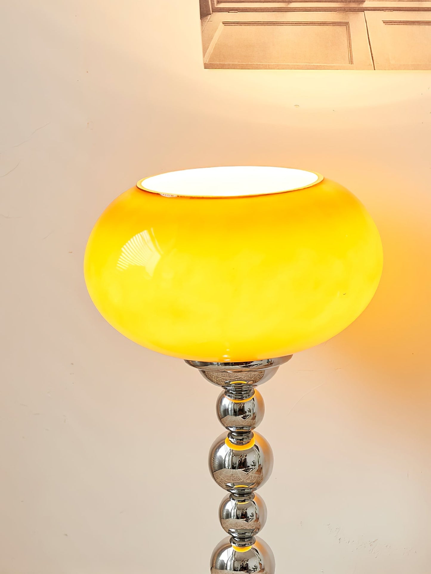 Vintagelight – Lampe de table de l'ère spatiale en verre et métal