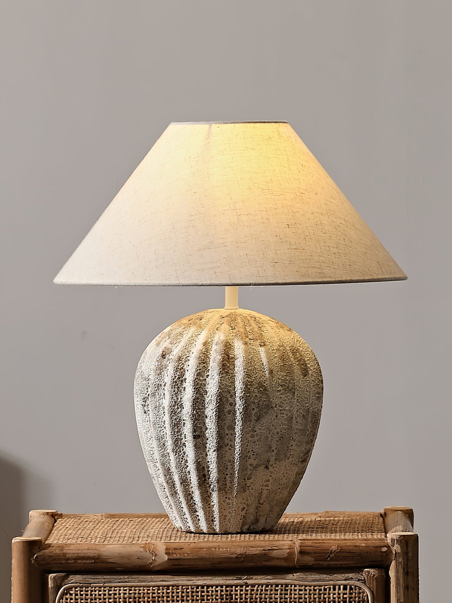 Keramisk fløjteskrivebordslampe