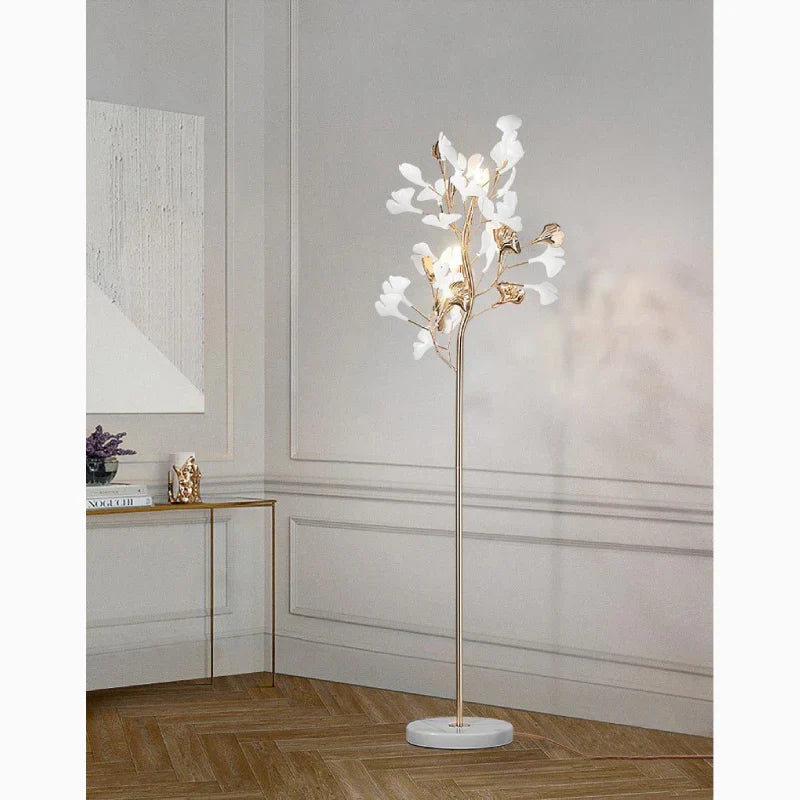NatureLight - Kreativ gulvlampe med ginkgo-blade