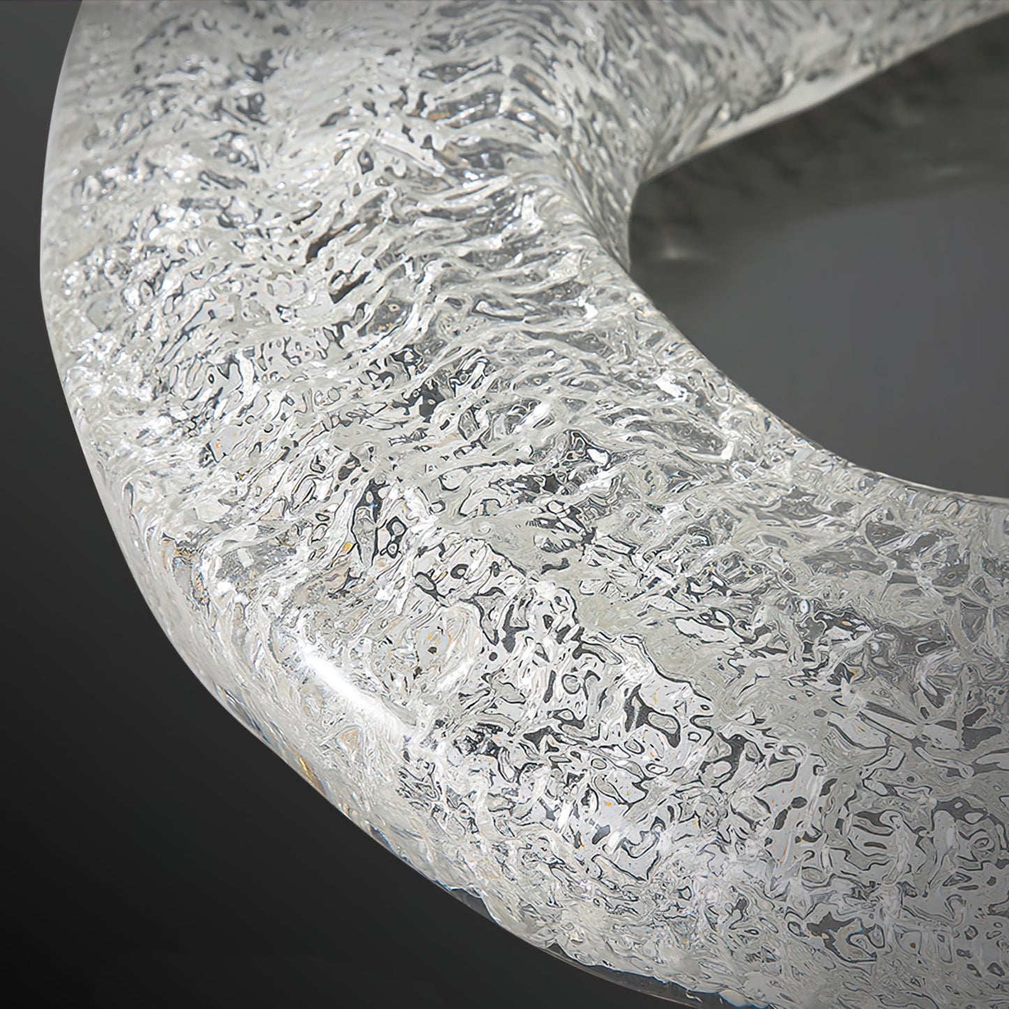 GlaciaLuxe - Ceiling Light with Sculptural Design and Intimate Lighting