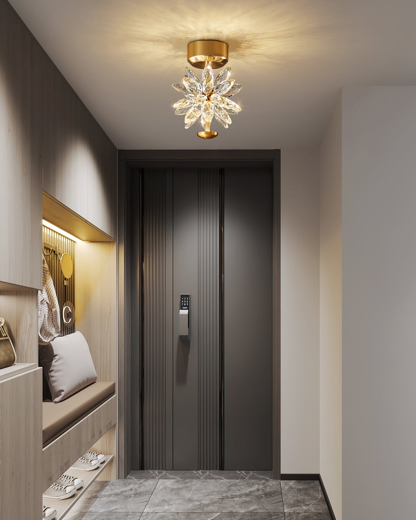 FlowerLuxe - Ceiling Lamp with Floral Design and Subtle Lighting